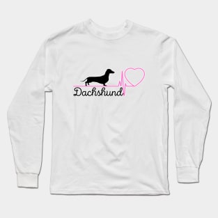 I love dachshunds pink heart Long Sleeve T-Shirt